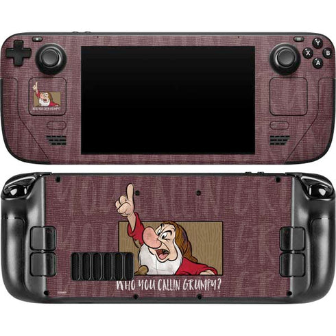 Disney Snow White Grumpy Steam Deck Handheld Gaming Computer Skin